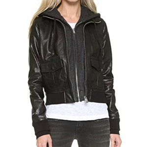 R13 Hooded Flight Jacket